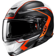 HJC RPHA 91 Carbon Lagos Flip Front Motorcycle Helmet - Orange
