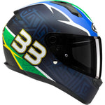 HJC C10 Brad Binder Replica Motorcycle Helmet - Red White Blue
