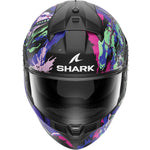 Shark Ridill 2 Raging Beast Motorcycle Helmet - Black Purple Green