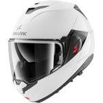 Shark Oxo Blank Flip Front Motorcycle Helmet - Pearly White
