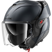 Shark Oxo Blank Flip Front Motorcycle Helmet - Gun Metal