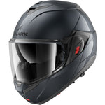 Shark Oxo Blank Flip Front Motorcycle Helmet - Gun Metal