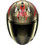 Shark Skwal i3 Jet Venum Open Face Motorcycle Helmet - Black Red Gold