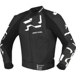 Richa Stradale Leather Motorcycle Jacket - Black White