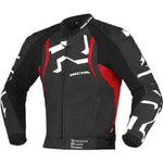 Richa Stradale Leather Motorcycle Jacket - Black Red