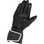 Richa Stradale Leather Motorcycle Gloves - Black White