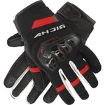 Richa Stradale Summer Motorcycle Gloves - Black White Red