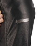 Oxford Walton 2.0 Leather Motorcycle Jacket - Black
