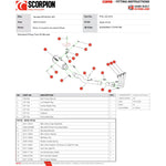 Scorpion Red Power Full System Black Ceramic Exhaust For Yamaha MT-09 2024-2025