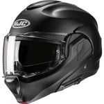 HJC F100 Plain Flip Front Motorcycle Helmet - Semi Flat Black