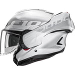 HJC F100 Hetal Flip Front Motorcycle Helmet - White