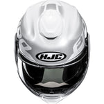 HJC F100 Hetal Flip Front Motorcycle Helmet - White