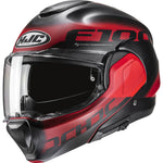 HJC F100 Hetal Flip Front Motorcycle Helmet - Red