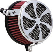 Cobra Air Cleaner Kit For Harley Davidson FLDE 1750 ABS 2018-2020 Swept - Chrome