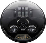 Custom Dynamics 7" ProBeam LED Headlamp For Harley Davidson FLD 1690 2012-2013 Black