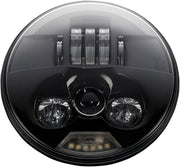 Custom Dynamics 7" ProBeam LED Headlamp For Harley Davidson FLD 1690 2012-2013 Black