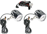 Custom Dynamics ProBeam LED Halo Fog Lamps For Harley Davidson FLHR 1340 1997-1998 Chrome Clear