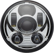 Custom Dynamics 5.75" LED Headlamp For Harley Davidson FLSTSB 1584 2008-2011 Chrome Clear