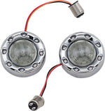 Custom Dynamics ProBeam Bullet Ringz 1157 Rear Turn Signals For Harley Davidson FLD 1690 2012-2013 Rear Chrome Smoke