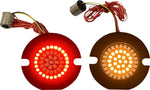 Custom Dynamics Dynamic Clusters 2 LED Turn Signal Inserts For Harley Davidson FLHR 1340 1994-1998 Rear