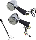 Custom Dynamics ProBeam Red Ring Turn Signal LEDs For Indian Scout 60 2016-2022 Rear Chrome Smoke