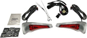 Custom Dynamics Sequential Tour Pak Seat Backrest LED Lights For Harley Davidson FLHTKSE 1800 2014-2015 Left and Right Rear Chrome Red