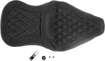 Saddlemen Roadsofa Lattice Stitch Seat For Harley Davidson FLHR 1584 2007-2008 - Black