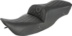 Saddlemen Heated Roadsofa Lattice Stitched Seat For Harley Davidson FLHR 1340 1997-1998 77.5 cm Long - Black