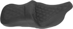 Saddlemen Heated Roadsofa Lattice Stitched Seat For Harley Davidson FLHR 1340 1997-1998 77.5 cm Long - Black