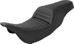 Saddlemen Slim Roll & Pleat Seat For Harley Davidson FLHR 1584 2007-2008 - Black