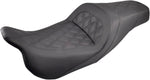 Saddlemen Slim Lattice Stitched Seat For Harley Davidson FLHR 1584 2007-2008 - Black