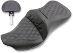 Saddlemen Extended Reach RoadSofa Lattice Stitched Seat For Harley Davidson FLHR 1584 2007-2008 - Black