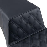 Saddlemen Front Lattice Stitch Step Up Seat For Harley Davidson FLHR 1340 1997-1998 - Black