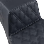 Saddlemen Step Up Full Lattice Stitch Seat For Harley Davidson FLHR 1340 1997-1998 - Black