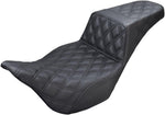 Saddlemen Step Up Full Lattice Stitch Seat For Harley Davidson FLH 1868 2021 - Black