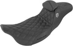 Saddlemen Pro Series SDC Performance Grip Seat With Backrest For Harley Davidson FLHR 1584 2008 - Black