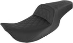 Saddlemen Slim Lattice Stitched Seat For Harley Davidson FLHR 1340 1997-1998 - Black
