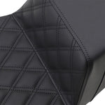 Saddlemen Extended Reach Step Up Seats For Harley Davidson FLHR 1584 2008 - Black