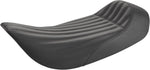 Saddlemen Knuckle Ribbed Solo Seat For Harley Davidson FLHR 1340 1997-1998 - Black