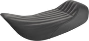 Saddlemen Knuckle Ribbed Solo Seat For Harley Davidson FLHR 1340 1997-1998 - Black