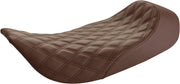 Saddlemen Renegade Lattice Stitch Solo Seat For Harley Davidson FLHR 1340 1997-1998 - Brown
