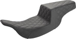 Saddlemen Full Lattice Stitch Step Up Seat For Harley Davidson FLHT 1340 1997-1998 - Black