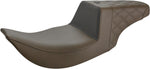Saddlemen Unknown Industries Performance Black Gripper Seat For Harley Davidson FLHR 1340 1997-1998 75 cm Long - Brown