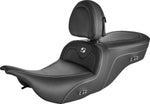Saddlemen Heated Roadsofa Carbon Fibre Seat For Harley Davidson FLHT 1340 1997-1998 - Black