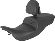 Saddlemen RoadSofa Seat with Backrest For Harley Davidson FLHT 1340 1997-1998 - Black
