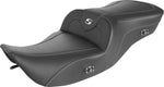 Saddlemen Heated Roadsofa Carbon Fibre Seat For Harley Davidson FLHR 1340 1997-1998 - Black