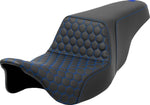Saddlemen Honeycomb Step Up Seat For Harley Davidson FLH 1868 2021 - Black Blue