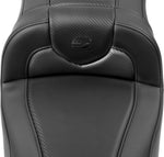 Saddlemen Roadsofa Extended Reach Carbon Weave Seat For Harley Davidson FLHX 1923 2024 - Black