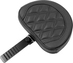Saddlemen Roadsofa Lattice Stitch Seat With Backrest For Harley Davidson FLHX 1923 2024 - Black