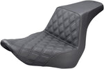 Saddlemen Step Up Front Lattice Seat For Harley Davidson FLSB 1750 2018-2024 - Black